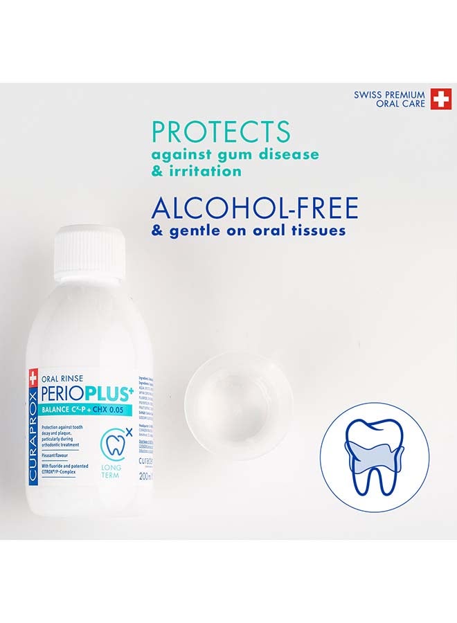 CURAPROX Perio Plus Balance Mouthwash | 0.05% Chlorhexidine For Effective Oral Care – 200Ml - Image 3